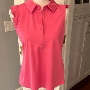 NWT pink Sigrid Olsen golf and tennis sleeveless shirt
